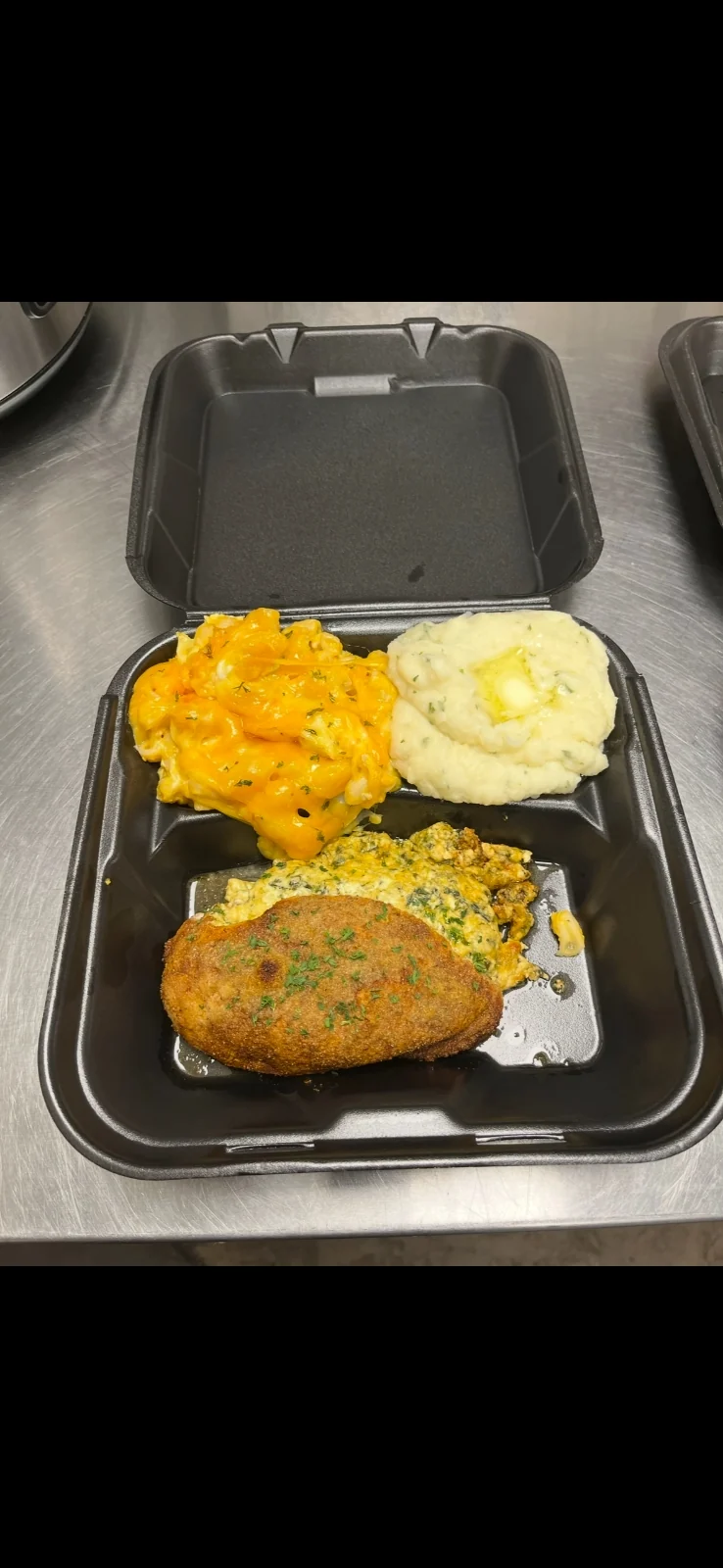 Stuffed Chicken Breast, chicken served at Big Bacon's soul food restaurant in Phoenix, AZ