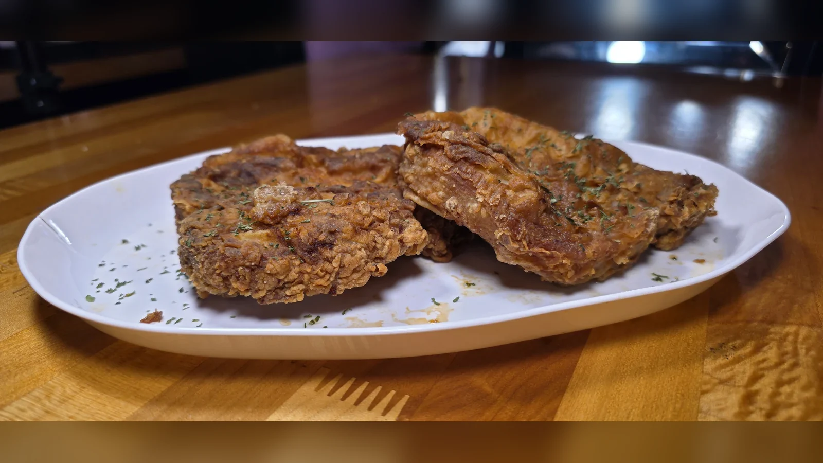 Fried Pork Chops, pork on the Chicago soul food menu in Phoenix, AZ