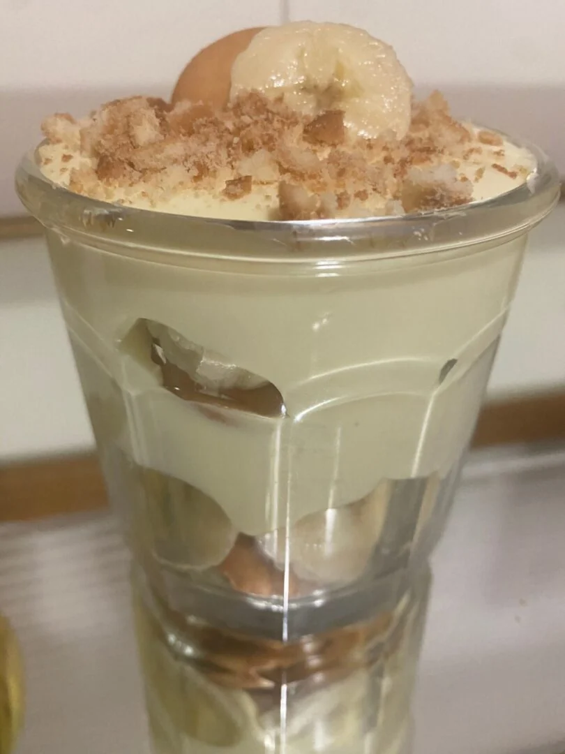 Banana Pudding, big baking served at Big Bacon's soul food restaurant in Phoenix, AZ